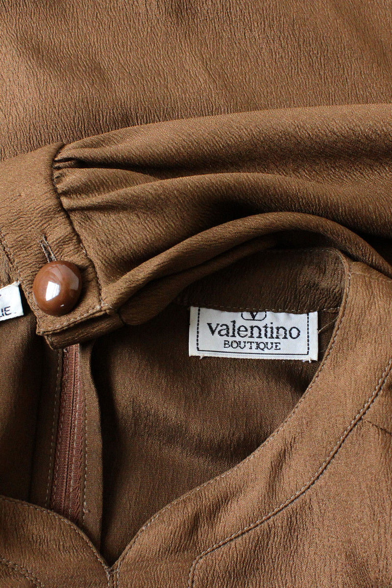Valentino Café Silk Top M