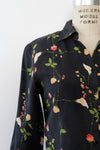 Jenny Silk Floral Blouse S/M