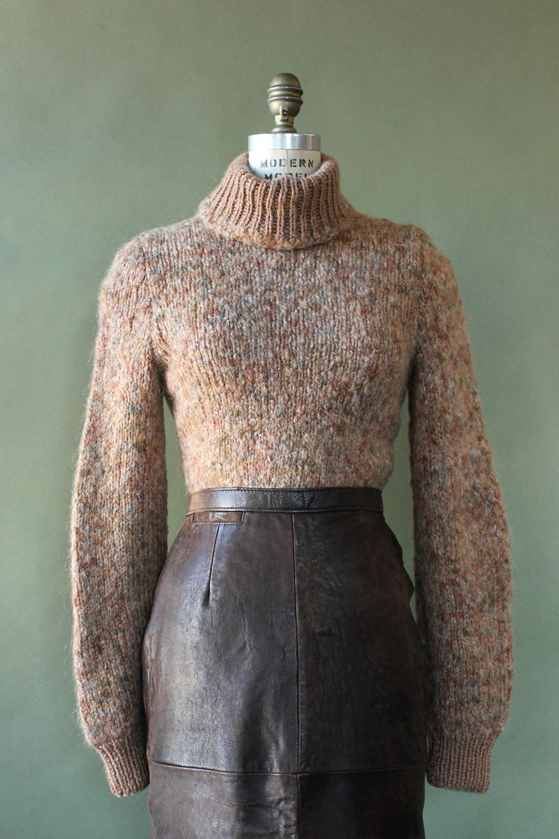 Chestnut Wool Turtleneck S/M