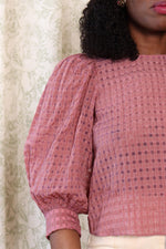 Orchid Check Gauze Blouse XS/S
