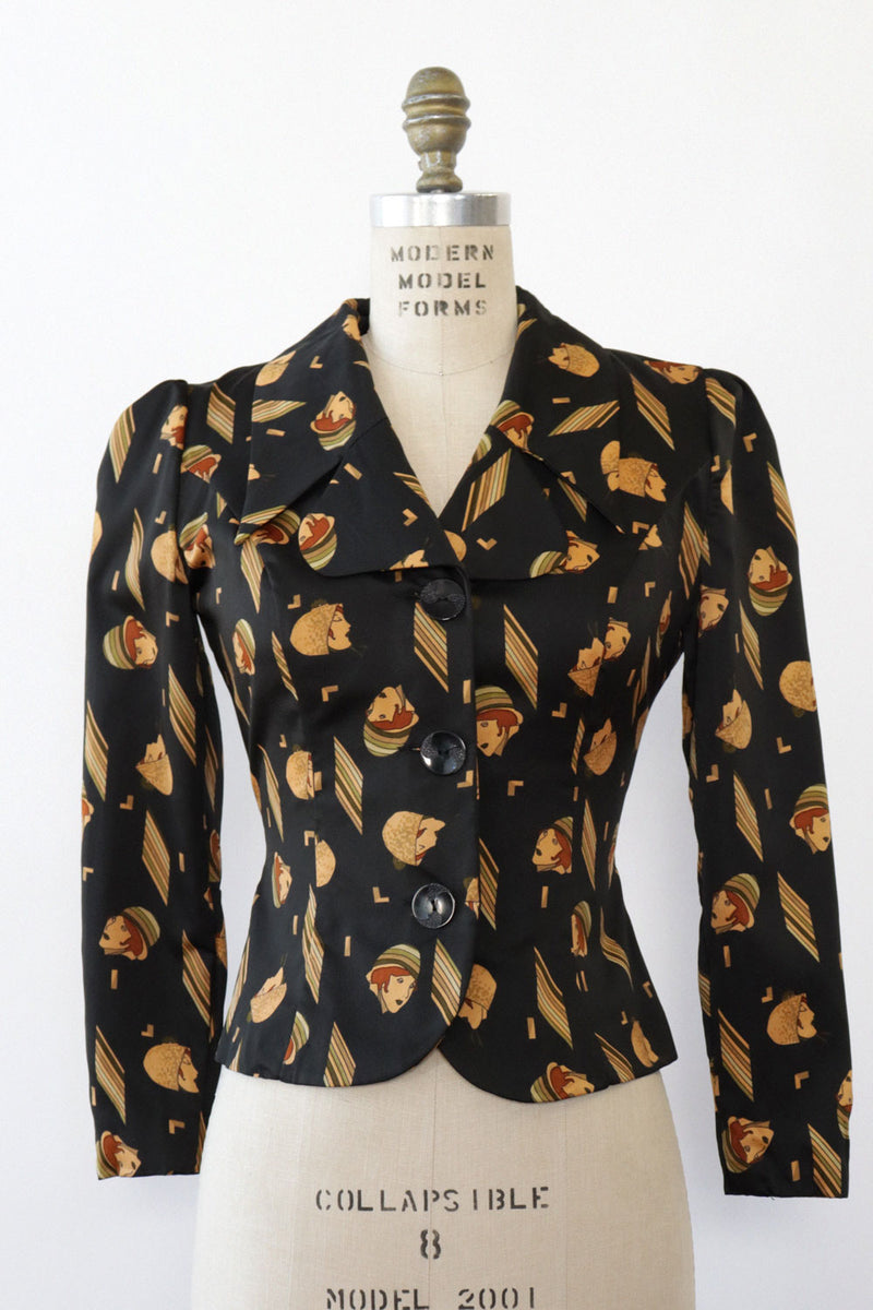 Flapper Face Deco Blazer S