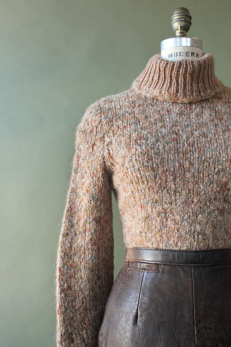 Chestnut Wool Turtleneck S/M