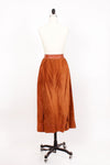 Suede Concho Tassel Skirt M