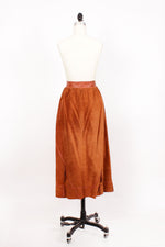 Suede Concho Tassel Skirt M