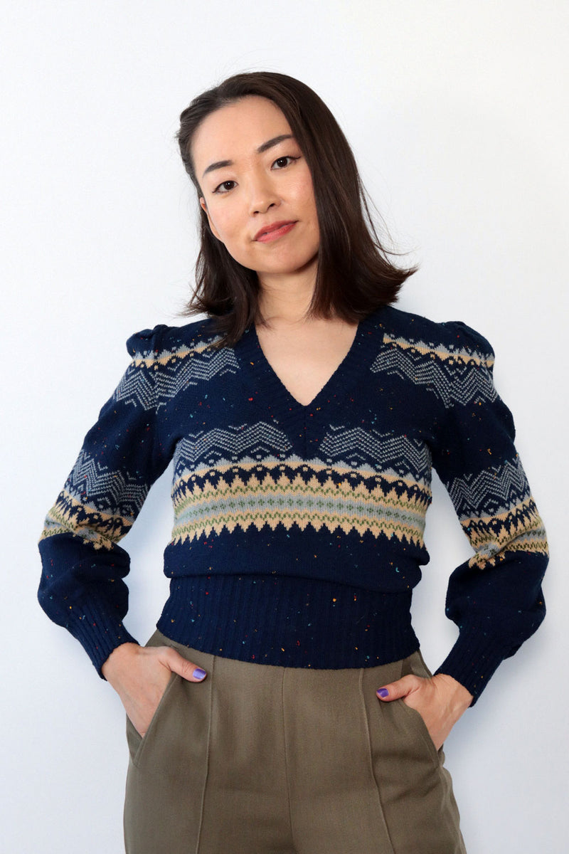 Cacharel Puffed Crop Sweater XS