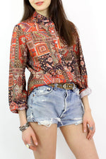 Kilim Print Buttondown M