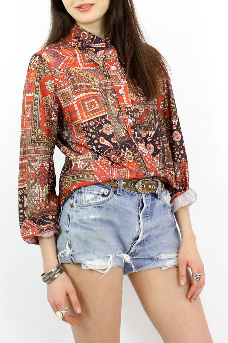 Kilim Print Buttondown M