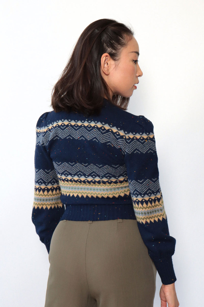 Cacharel Puffed Crop Sweater XS