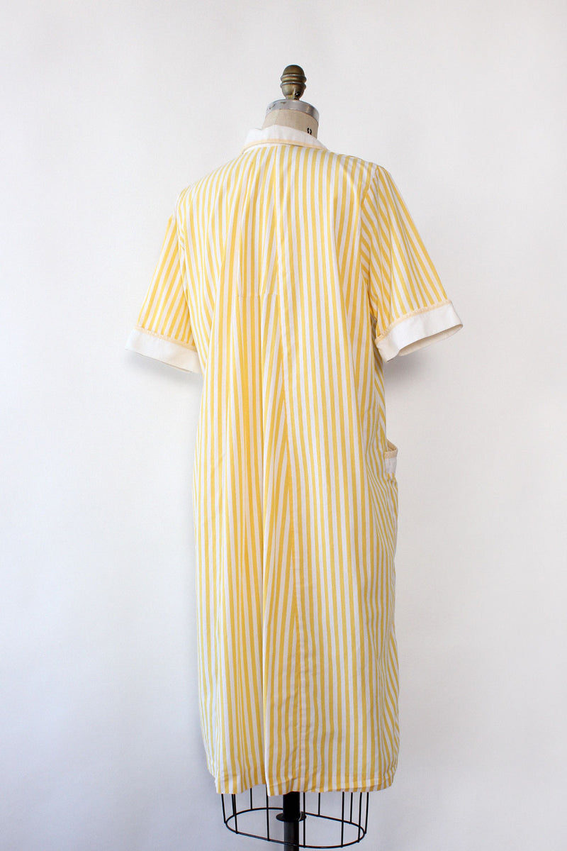 Lemon Stripe Pocket Dress M/L