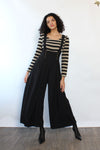 Dara Striped Suspender Jumpsuit M