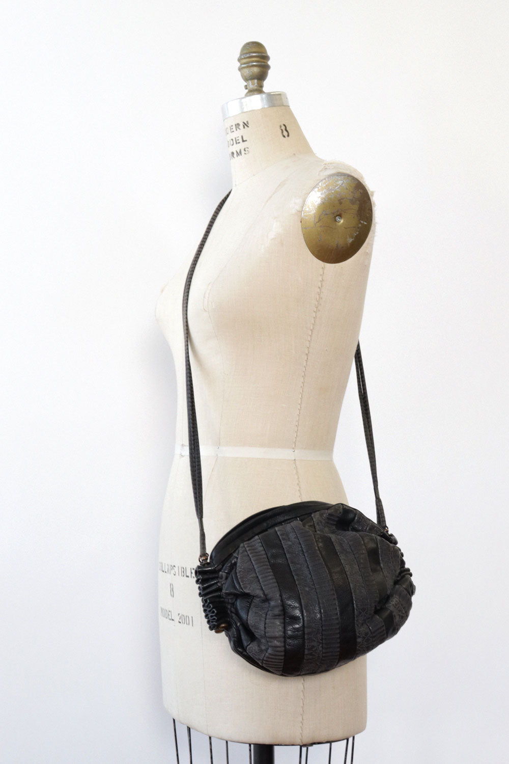 Tre Zeta Patch Leather Bubble Bag