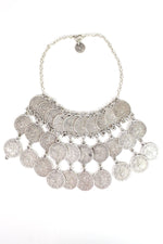 coin statement necklace
