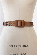 Wood Bead Belt S/M