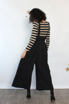Dara Striped Suspender Jumpsuit M