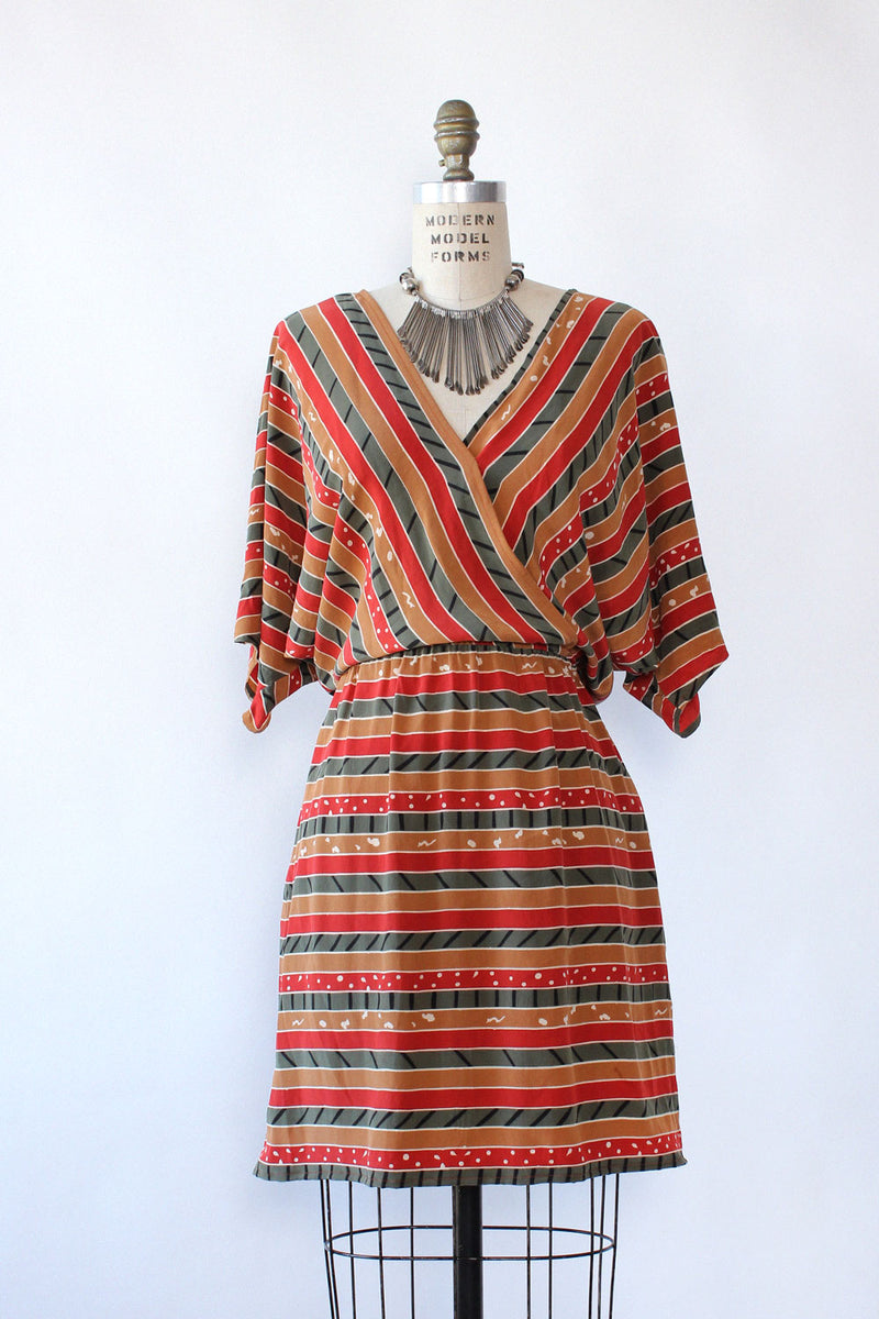 Stratum Stripe Silk Dress M/L