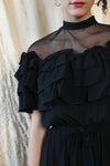 Valentina's Sheer Ruffled Dress S/M