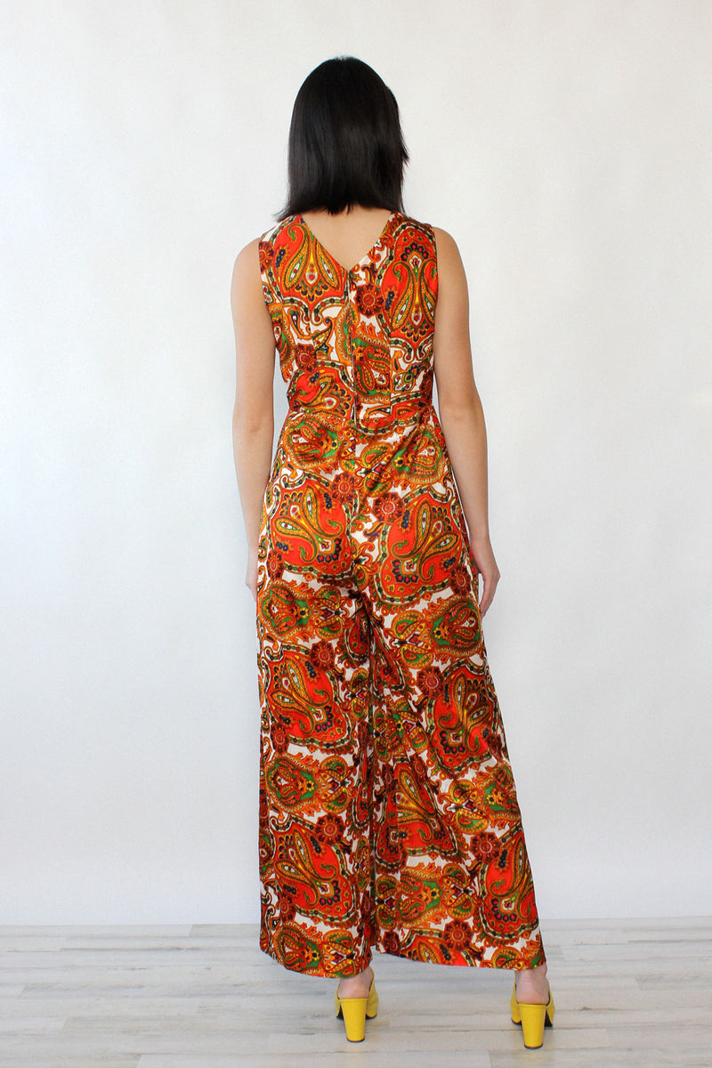 Paisley Power Wide Leg Jumpsuit S/M