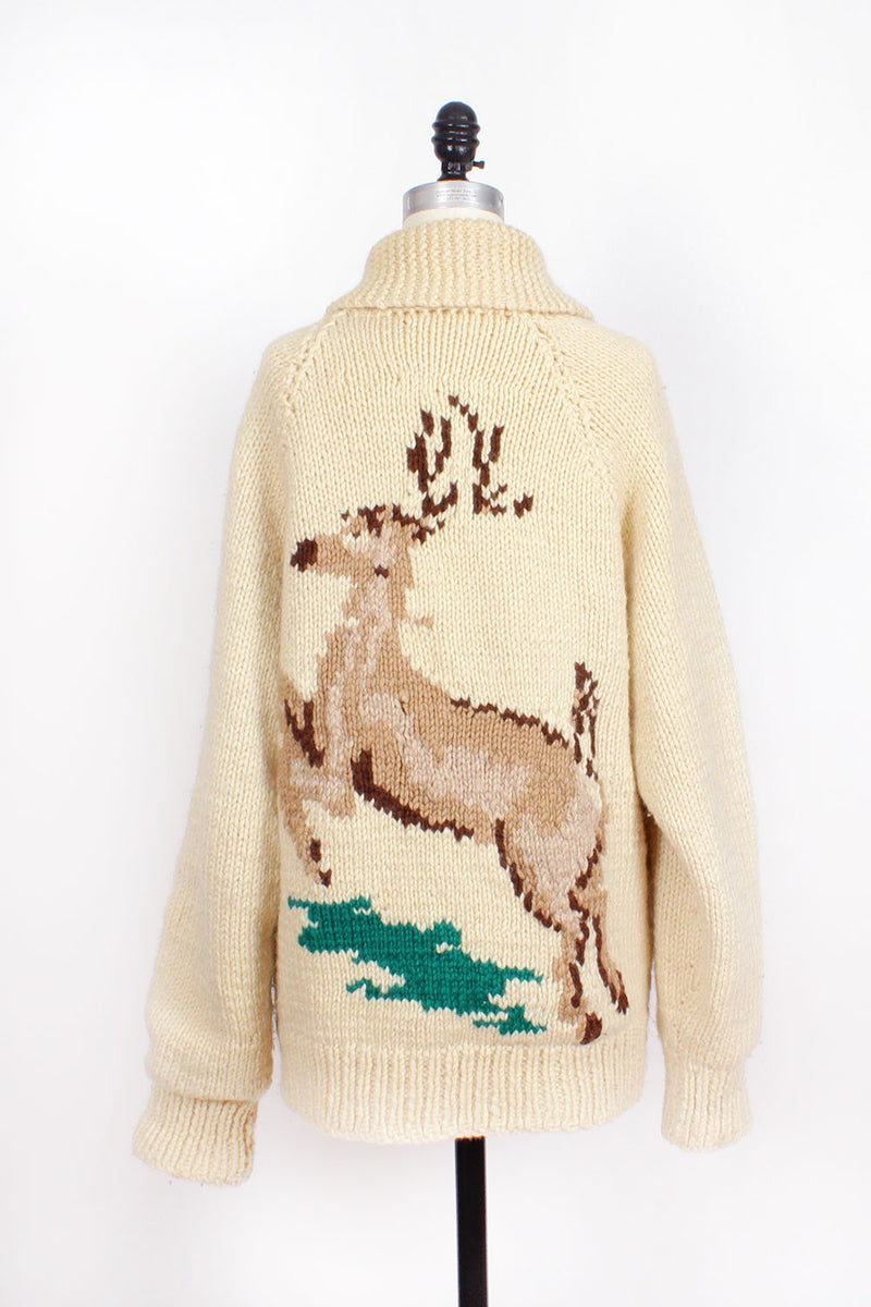 Reindeer Cowichan Sweater