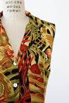 Monstera Leaf Maxi Dress L
