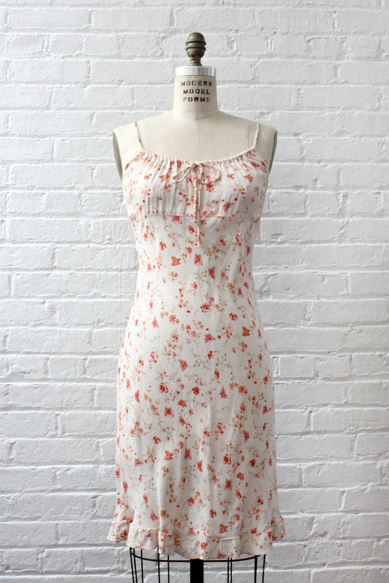 Peachy Ditsy Sundress M