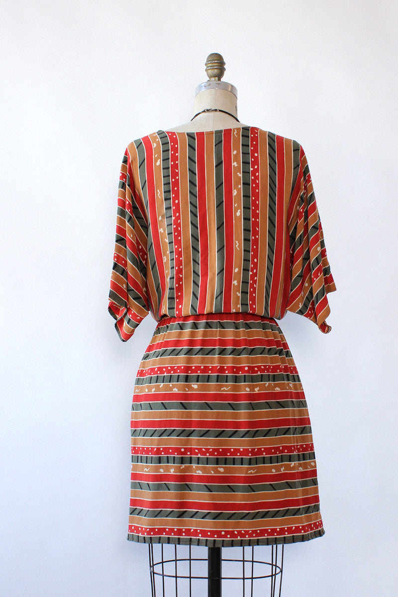 Stratum Stripe Silk Dress M/L