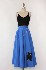 Blue Pup Circle Skirt M