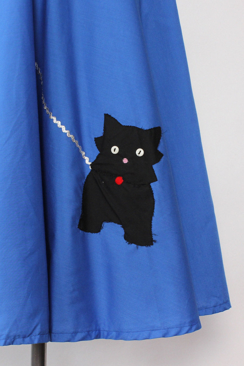 Blue Pup Circle Skirt M
