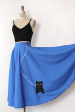 Blue Pup Circle Skirt M