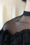 Valentina's Sheer Ruffled Dress S/M