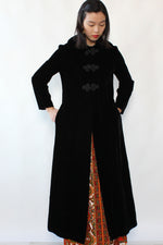 Straus Velvet Maxi Coat S