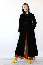 Straus Velvet Maxi Coat S