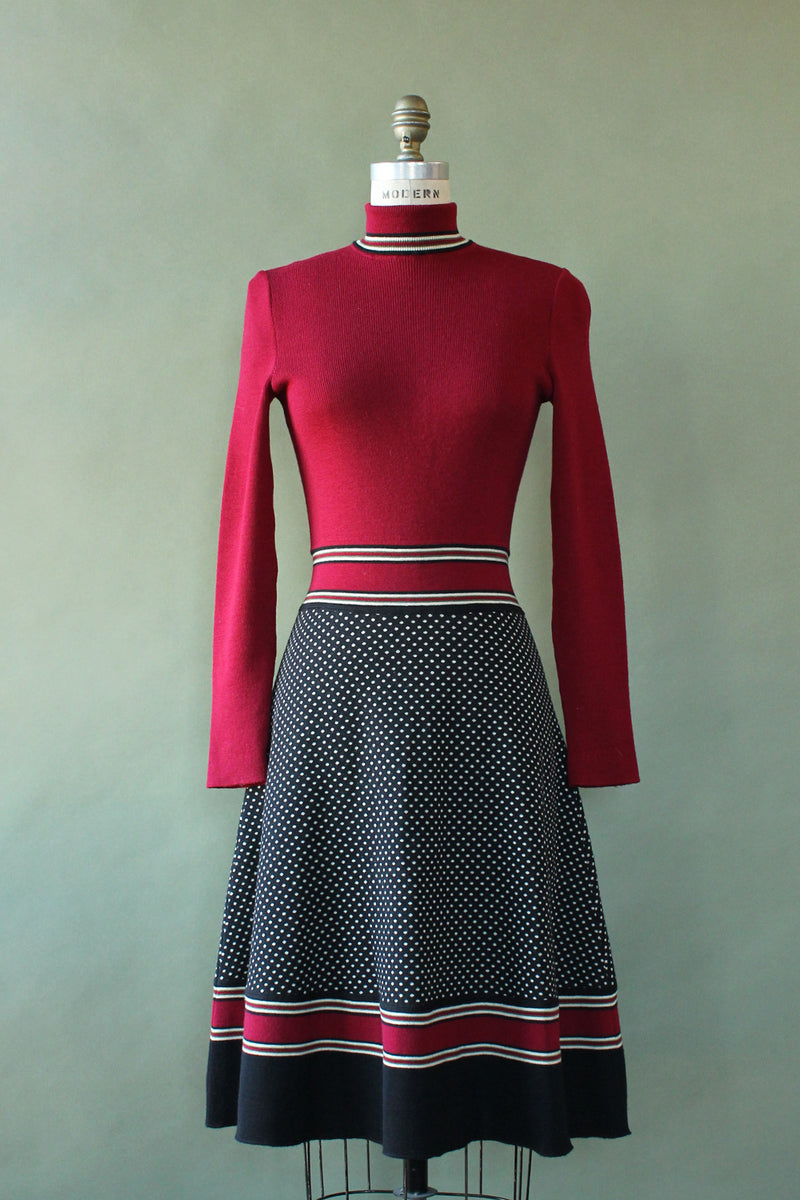 Cranberry Italian Wool Sweater Dress M/L