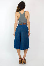 70s Denim Culottes S