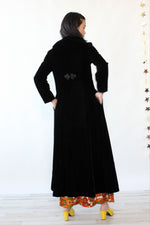 Straus Velvet Maxi Coat S