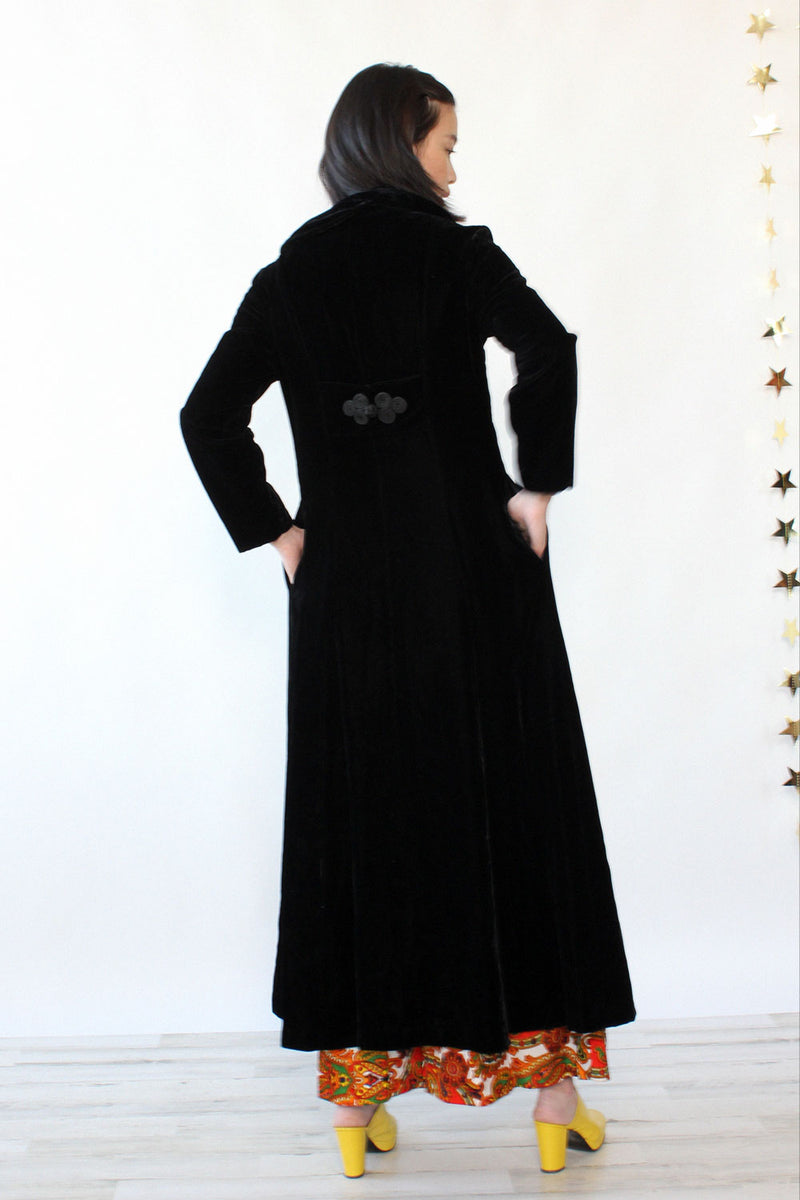 Straus Velvet Maxi Coat S