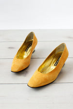 Saffron Suede Shoes 8 1/2
