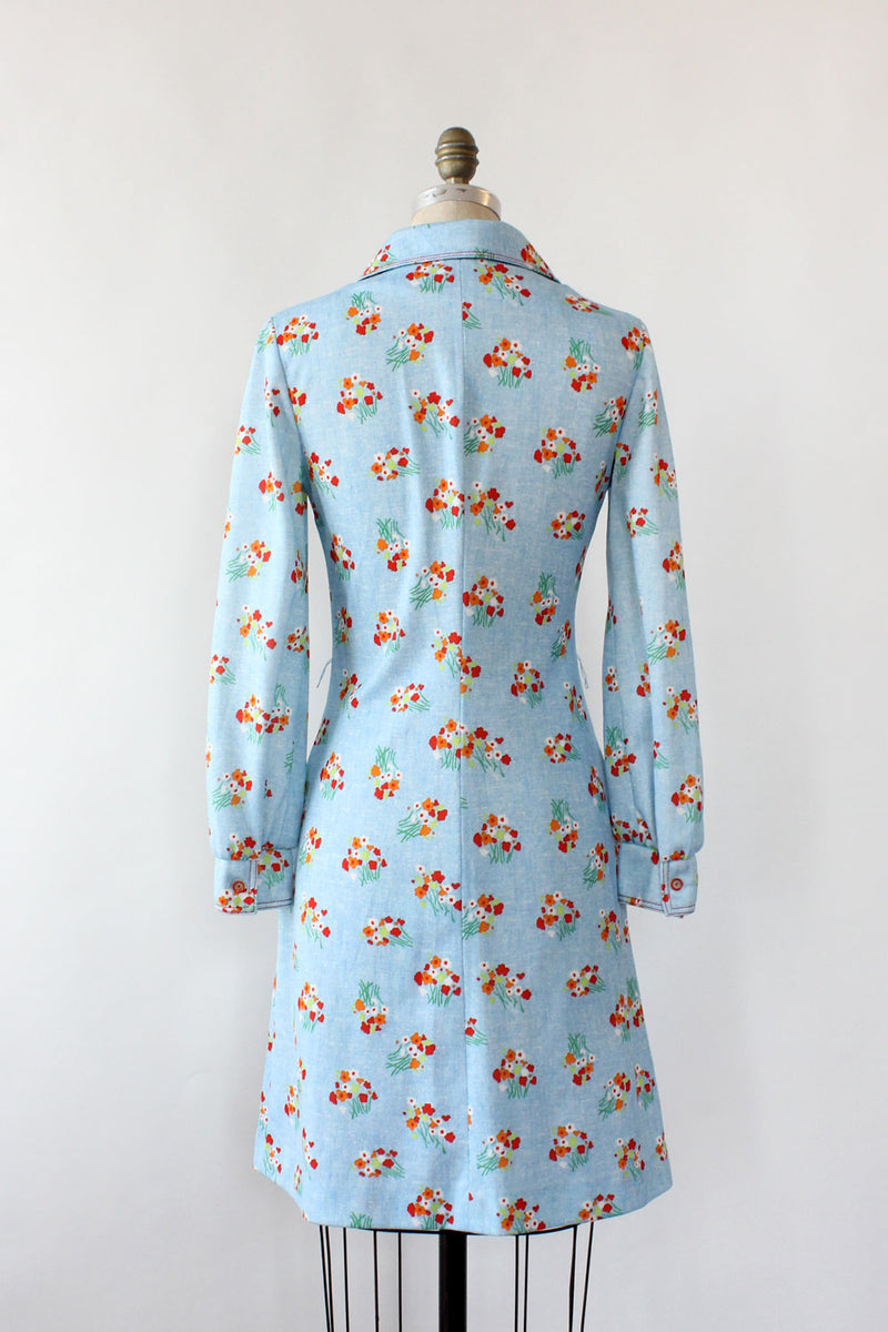 Sky Collar Pocket Dress M/L