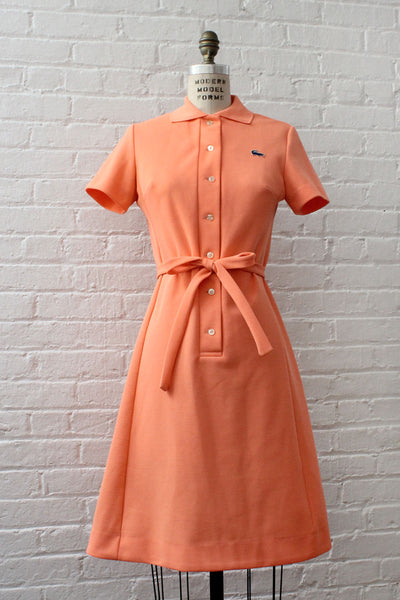 Lacoste Coral Polo Dress M – OMNIA