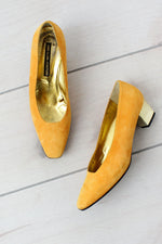 Saffron Suede Shoes 8 1/2