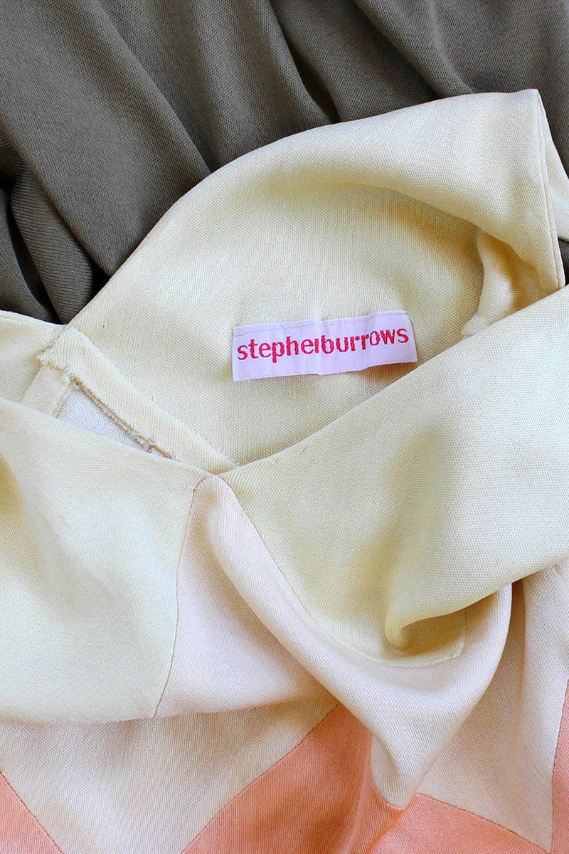 Stephen Burrows Chevron Jersey Dress XS