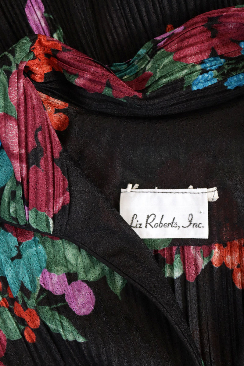 Fruity Print Pleated Dress M/L
