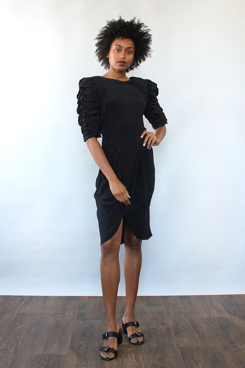 Ashlee Ruched Sleeve Dress S/M