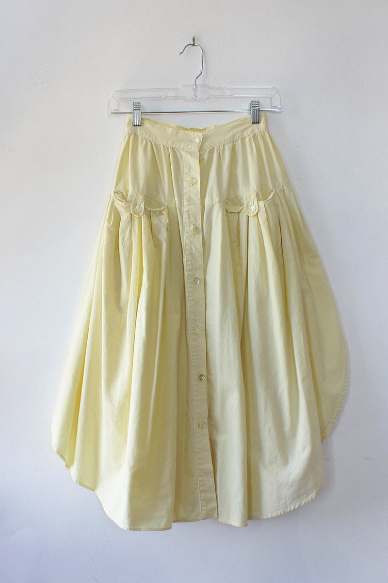 Buttercup Cotton Button Skirt XXS