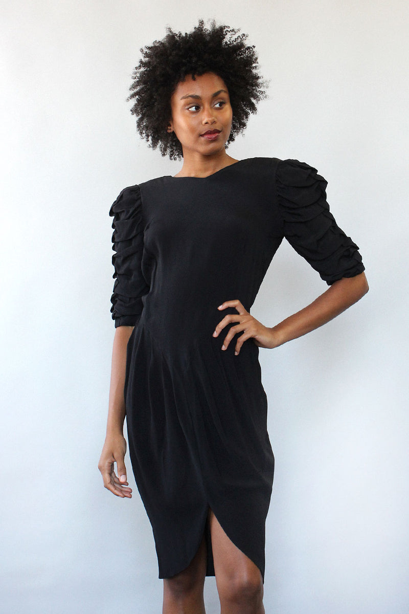 Ashlee Ruched Sleeve Dress S/M