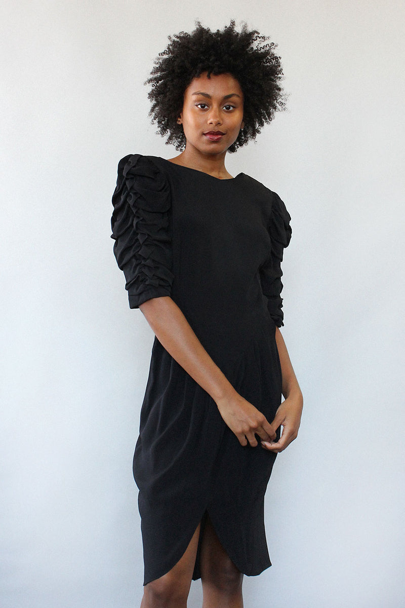 Ashlee Ruched Sleeve Dress S/M