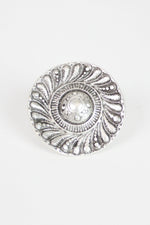 petal medallion ring