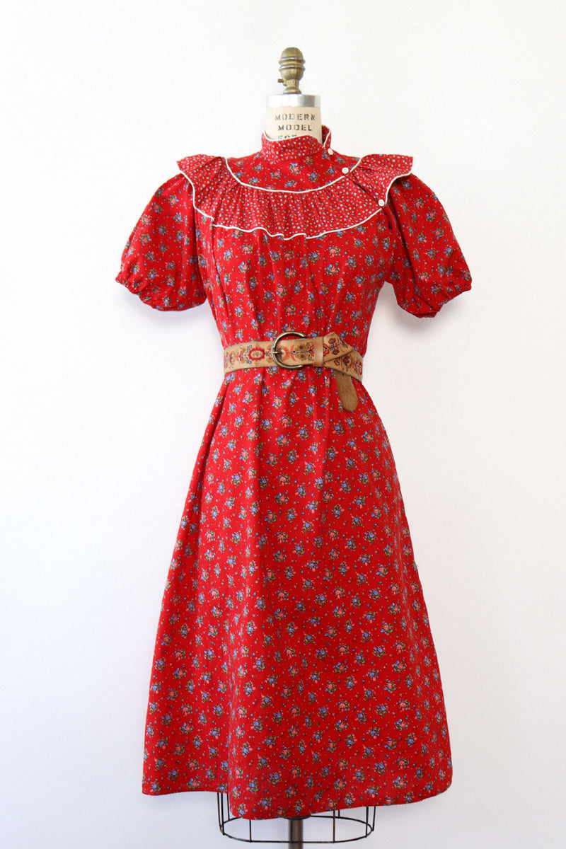 red calico dress The Brynne Dress
