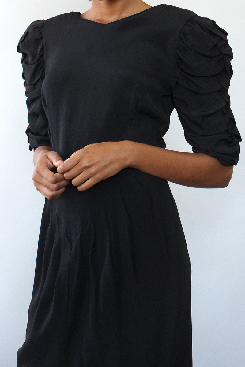 Ashlee Ruched Sleeve Dress S/M