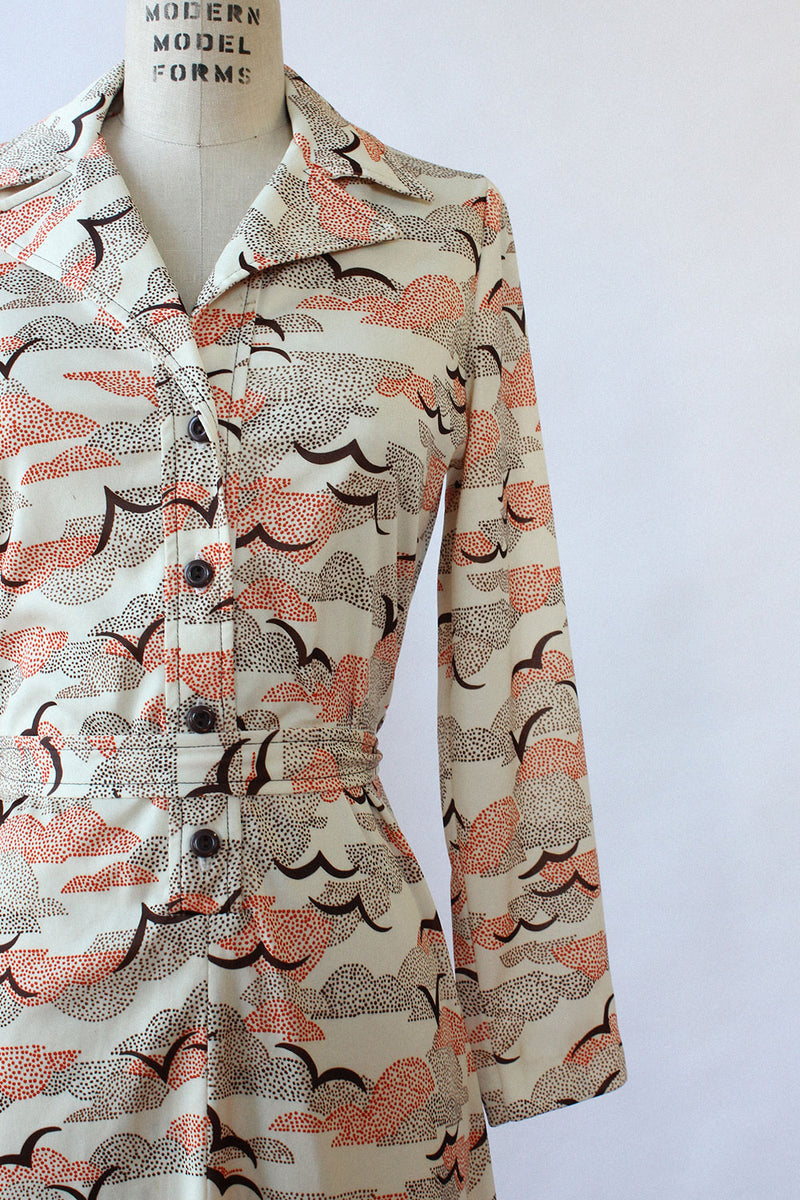 Seagull Silhouette Shirtdress M