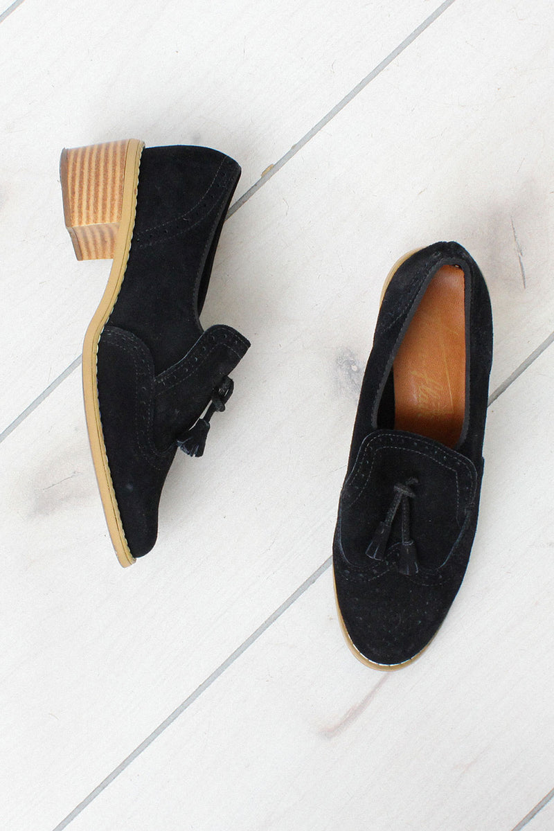 Chunky Suede Loafers 7 1/2